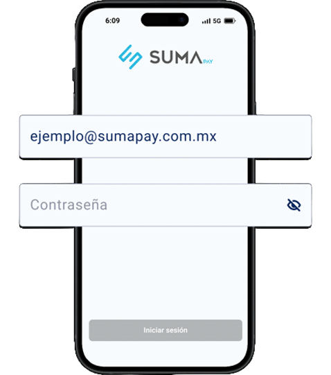 Pantalla de la aplicación SumaPay